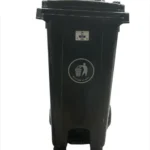 سطل بلدية ١٢٠ لتر بدعسه