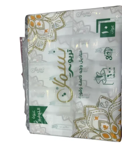 مناديل نسمات ٦٠٠ منديل ١٠ عبوات