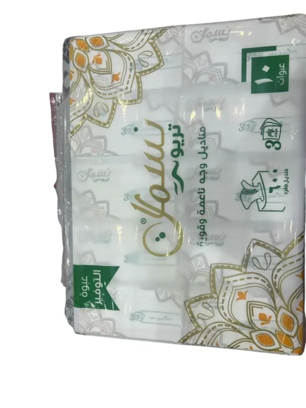 مناديل نسمات ٦٠٠ منديل ١٠ عبوات