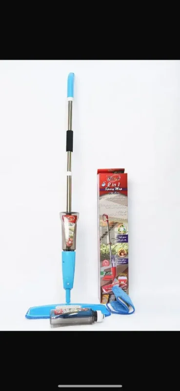 مساحه موب مع بخاخ يوجد ٢ قطعه قماش