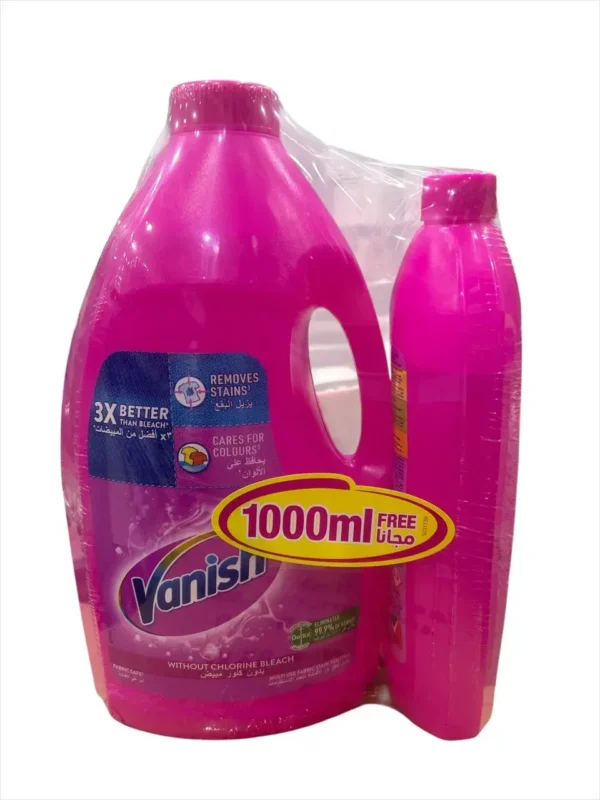 فانش وردي مزيل البقع ٣لتر +١ لتر
